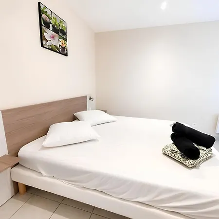 Apartament Les Palmiers - Piscine - Wi-fi - Clim & Parking